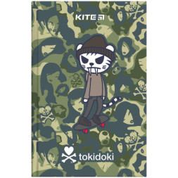 Книга записна Kite tokidoki тверда обкладинка, А6, 80 аркушів, клітинка (TK24-199-2)
