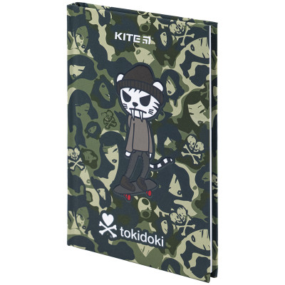 Книга записна Kite tokidoki тверда обкладинка, А6, 80 аркушів, клітинка (TK24-199-2)