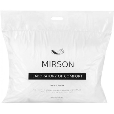 Подушка MirSon бавовняна №1624 Eco Light White Середня (2200002647335)