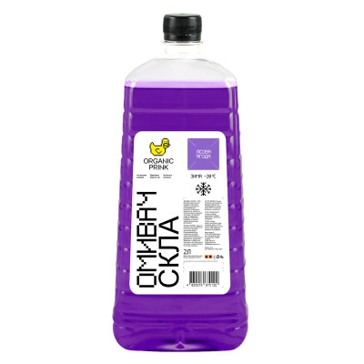 Омивач автомобільний ORGANIC PRINK -20 °С &quot;Лісові ягоди&quot; 2 л (012033)