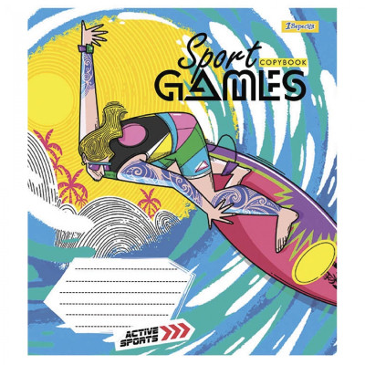 Зошит 1 вересня А5 Sport games 36 аркушів, лінія (766693)