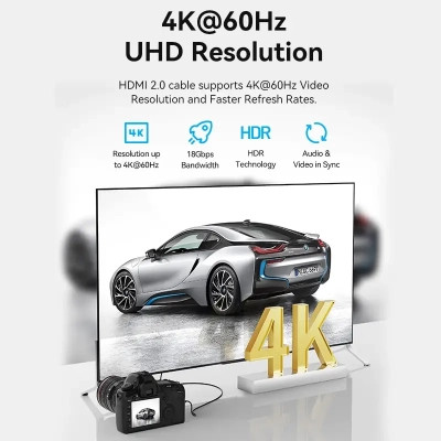 Кабель мультимедійний HDMI A to HDMI C (mini), 1.5m V2.0 4K 60Hz 18Gbps HDR Dolby Vention (AGHBG)