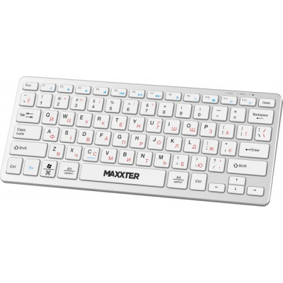 Клавіатура Maxxter KBW-C01S-UA Wireless UA White (KBW-C01S-UA)