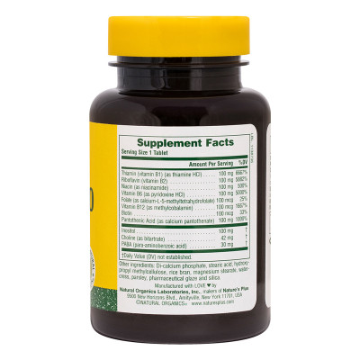 Вітамін Natures Plus B-комплекс повільного вивільнення, MEGA В-100, Nature&#039;s Plus (NTP1430)