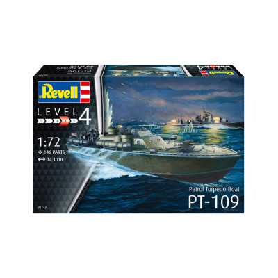 Збірна модель Revell Патрульний торпедний катер PT-109 рівень 4 масштаб 1:72 (RVL-05147)