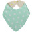 Слинявчик Еко Пупс Eco Cotton бандана 21x30 (ментол, зірочки) (BEC-011)
