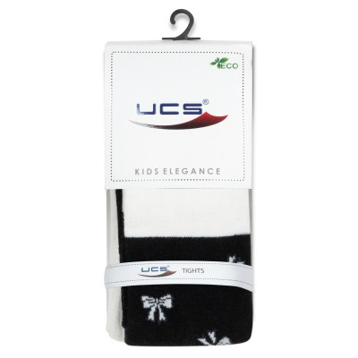 Колготки дитячі UCS Socks з бантиками (M0C0301-2290-5G-black)