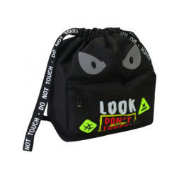 Сумка для взуття Cool For School Чорна з кишенею (CF87311)