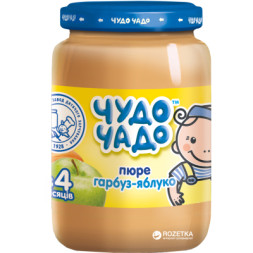 Дитяче пюре Чудо-Чадо Яблуко та Гарбуз 4 місяці 170 г (4820003688267)