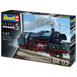 Збірна модель Revell Експрес локомотив BR03 з тендером рівень 5, 1:87 (RVL-02166)