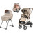 Коляска Peg-Perego 3в1 Veloce Belvedere SLK з підставкою до люльки (Mon Amour) (PACK-VEL31SLK00011)