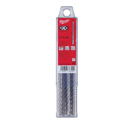 Бур Milwaukee SDS-PLUS MX4, 6,0х165х100мм, 10шт (4932352043)