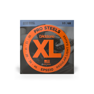 Струни для гітари D&#039;Addario XL ProSteels Regular Light (10-46) (EPS510)
