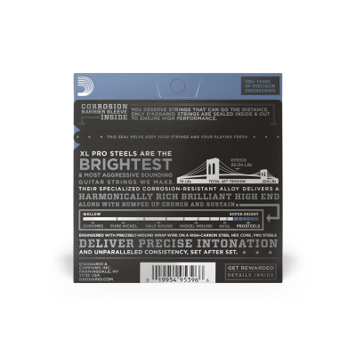 Струни для гітари D&#039;Addario XL ProSteels Regular Light (10-46) (EPS510)