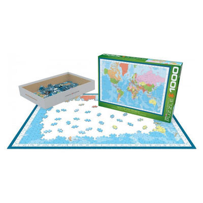 Пазл Eurographics Мапа світу, 1000 елементів (6000-1271)