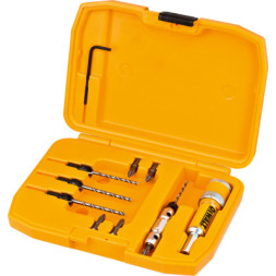 Набір свердл DeWALT пілотних із зенкерами FLIP&amp;DRIVE, 12 шт, кейс (DT7612)