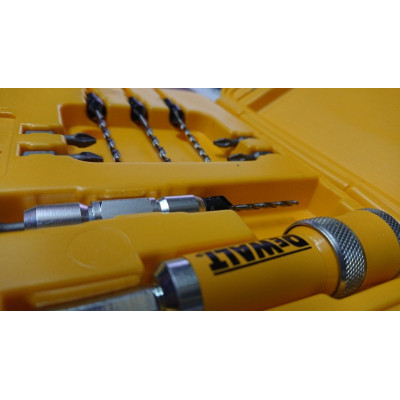 Набір свердл DeWALT пілотних із зенкерами FLIP&amp;DRIVE, 12 шт, кейс (DT7612)