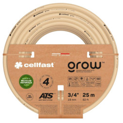 Шланг для поливу Cellfast GROW 3/4&quot; 25 м, 4 шарів, до 27 Бар, -20…+60°C (13-521)
