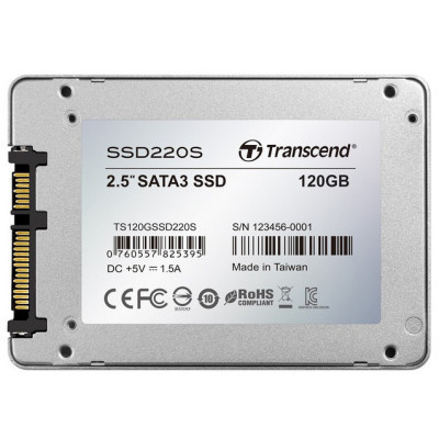 Накопичувач SSD 2.5&quot; 120GB Transcend (TS120GSSD220S)