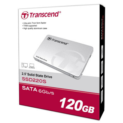 Накопичувач SSD 2.5&quot; 120GB Transcend (TS120GSSD220S)