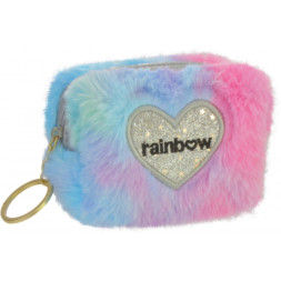 Гаманець дитячий Cool For School Брелок пухнастий Rainbow (CF87108)