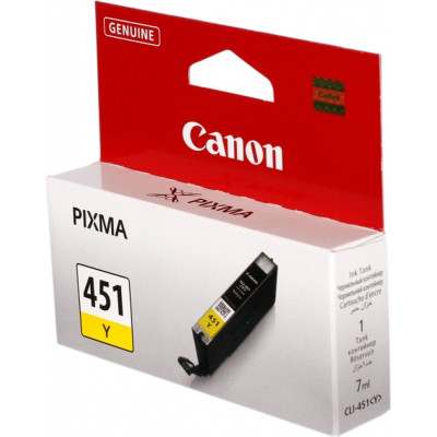 Картридж Canon CLI-451 Yellow PIXMA MG5440/ MG6340 (6526B001)