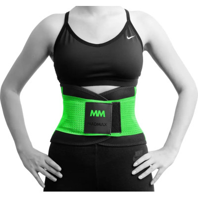 Пояс компресійний MadMax MFA-277 Slimming and Support Belt black/neon green S (MFA-277-GRN_S)