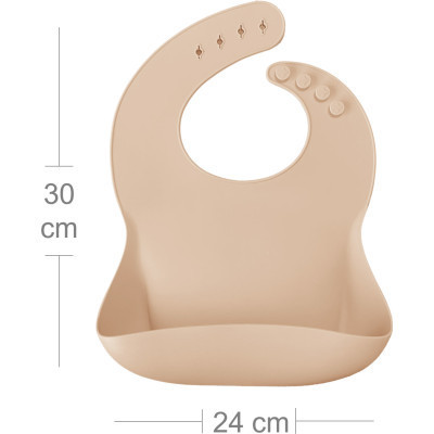 Слинявчик MinikOiOi силіконовий 100% BASICS - Bubble Beige / Powd, 2шт (101020066)
