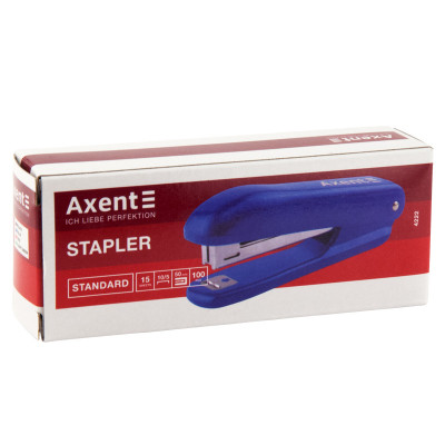 Степлер Axent Standard No. 10/5, 15 sheets, Black (4222-01-A)