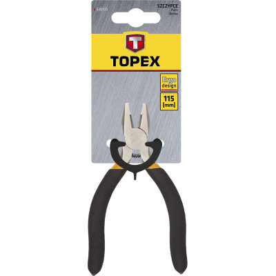 Плоскогубці Topex комбинированные прецизионные, 115 мм (32D721)