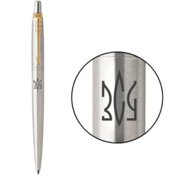 Ручка кулькова Parker JOTTER 17 UKRAINE SS GT BP Тризуб ЗСУ (16032_T039b)