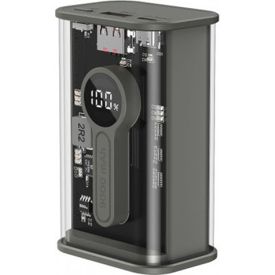 Батарея універсальна Gembird 9000mAh, QC3.0, Transparent (PB09-TQC3-01)