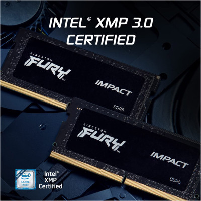 Модуль пам&#039;яті для ноутбука SoDIMM DDR5 16GB 5600 MHz Impact Kingston Fury (ex.HyperX) (KF556S40IB-16)