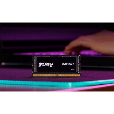 Модуль пам&#039;яті для ноутбука SoDIMM DDR5 16GB 5600 MHz Impact Kingston Fury (ex.HyperX) (KF556S40IB-16)