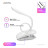Настільна лампа ColorWay LED Flexible &amp; Clip with built-in accumulator 500mAh (CW-DL04FCB-W)