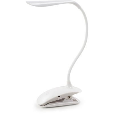 Настільна лампа ColorWay LED Flexible &amp; Clip with built-in accumulator 500mAh (CW-DL04FCB-W)
