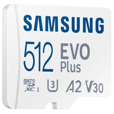 Карта пам&#039;яті Samsung 512GB microSDXC calss 10 UHS-I V30 EVO (MB-MC512KA/EU)