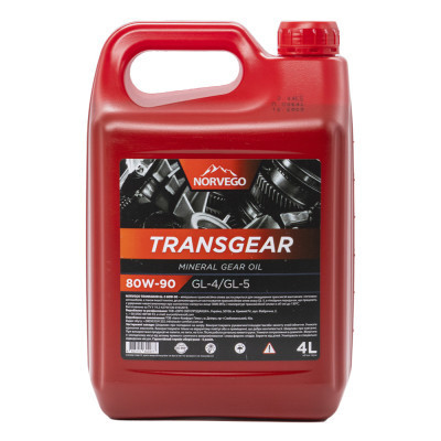 Трансмісійна олива NORVEGO TRANSGEAR 80W90 4л