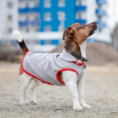 Жилет для тварин Pet Fashion FLEECY&quot; ХS2 сіро-червоний (4823082419616)