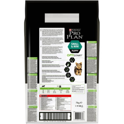 Сухий корм для собак Purina Pro Plan Small&amp;Mini Puppy з куркою та рисом 7 кг (7613035123366)