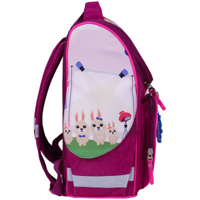 Портфель Bagland з ліхтариками Успіх 12 л. малиновий 434 (00551703) (80213771)
