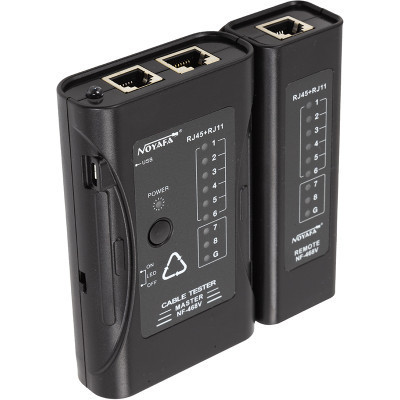 Тестер кабельний Noyafa RJ-45, RJ-11 (NF-468V)