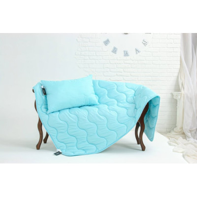 Подушка MirSon бавовняна №1625 Eco Light Blue Середня (2200002647342)