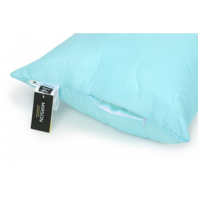 Подушка MirSon бавовняна №1625 Eco Light Blue Середня (2200002647342)