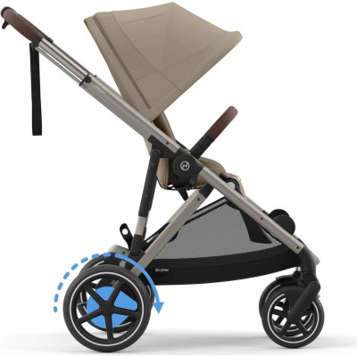 Коляска Cybex Eezy S Twist+ 2 TPE B Almond Beige (з бампером) (524000127)