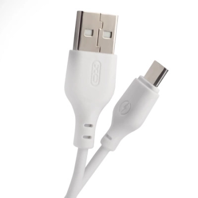 Дата кабель USB 2.0 AM to Micro 5P 1.0m 2.1A white XO (XO-NB-103-MC-1-WH)