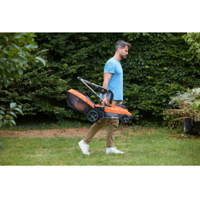 Газонокосарка Black&amp;Decker акумуляторна 18 В, 4.0 Ач, 32 см, 2 АКБ та ЗП (BCMW33184L2)