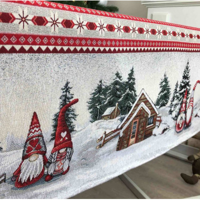 Скатертина Прованс гобеленова Snowfall 135х240 см (23409)