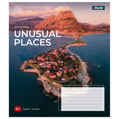 Зошит 1 вересня 1В Unusual places 60 аркушів лінія (767407)
