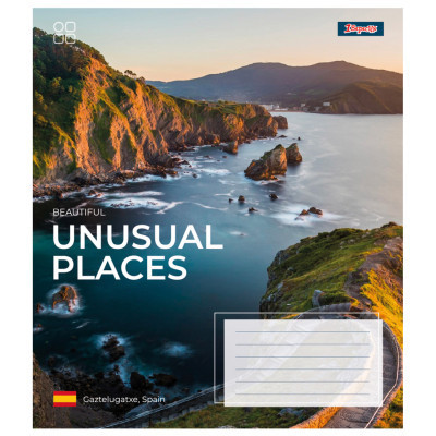 Зошит 1 вересня 1В Unusual places 60 аркушів лінія (767407)